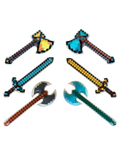 Paquete de 6 Armas Inflables Megasumer - Espadas y Hachas