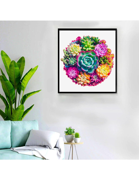 Rompecabezas de Madera Hopelucr Suculentas 200 Piezas 28.3x27.2cm Rompecabezas de Madera Hopelucr Suculentas 200 Piezas 28.3x27.2cm