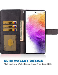 Funda de Cartera Plegable Asuwish para Samsung Galaxy A73 5G 2