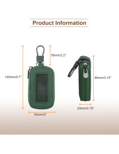 Funda de Llave de Coche HARFINGTON de Cuero Negro Universal 2