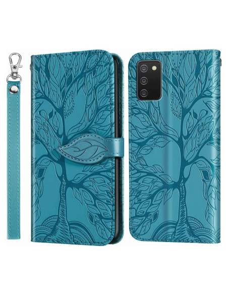 Funda Cartera Samsung Galaxy A03S MEUPZZK Cuero PU Azul Funda Cartera Samsung Galaxy A03S MEUPZZK Cuero PU Azul