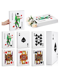 6 Cajas de Decoración de Póker Casino Noveread 27.94x21.59cm