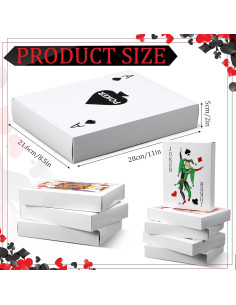 6 Cajas de Decoración de Póker Casino Noveread 27.94x21.59cm 2