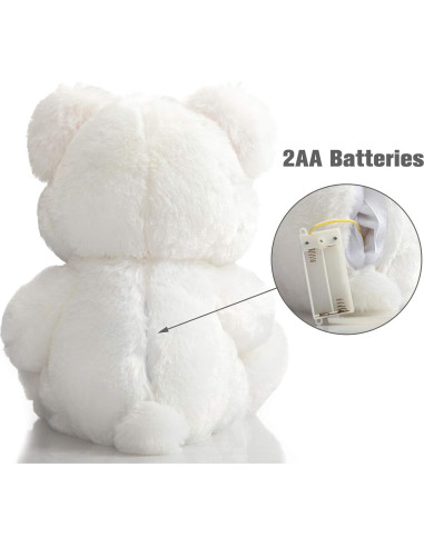 Oso de Peluche HollyHOME 33 cm con Corazón Rosa Te Quiero