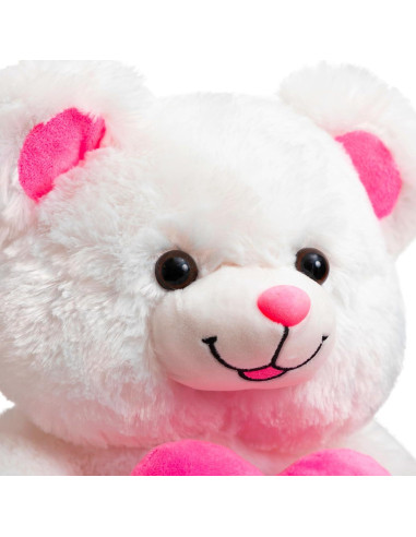 Oso de Peluche HollyHOME 33 cm con Corazón Rosa Te Quiero
