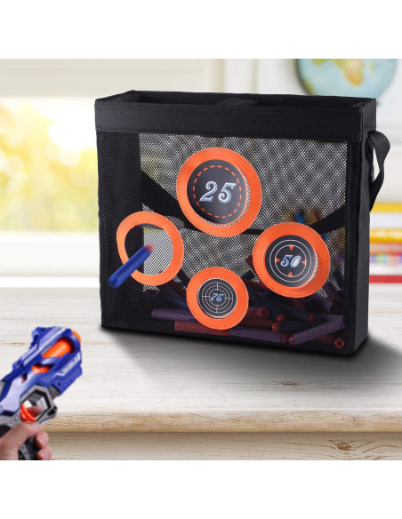 Bolsa de Malla Hely Cancy para Dardos Nerf 34x12x30cm