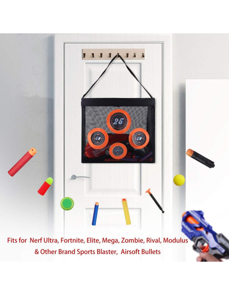 Bolsa de Malla Hely Cancy para Dardos Nerf 34x12x30cm