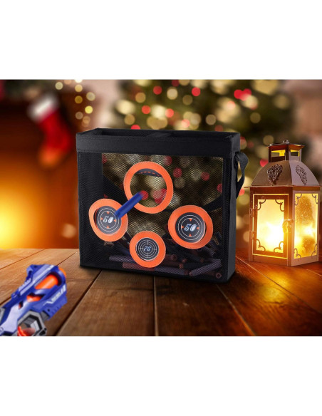 Bolsa de Malla Hely Cancy para Dardos Nerf 34x12x30cm