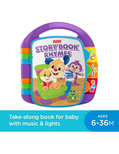 Libro Musical de Aprendizaje Fisher-Price Rimas 6+ Meses