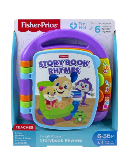 Libro Musical de Aprendizaje Fisher-Price Rimas 6+ Meses