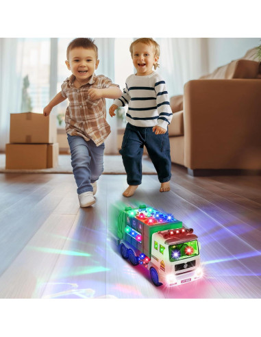 Camión de Basura Musical 4D Yuanyi para Niños 3 a 5 Años