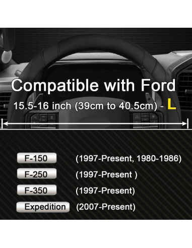 Cubierta de Volante West Llama para Ford F-150/F-250/F-350/Expedition