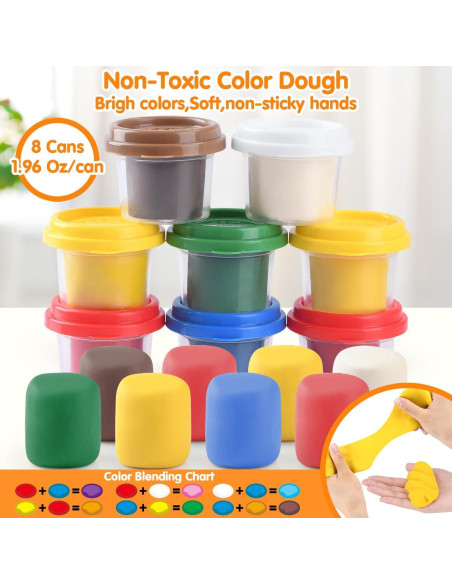 Conjunto de Masa de Color PLAY para Helados 8 Latas 56 g