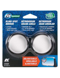 Espejos de Punto Ciego Ajustables Fit System C0400 - Paquete de 2