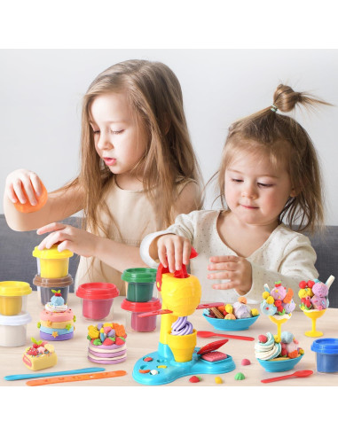 Conjunto de Masa de Color PLAY para Helados 8 Latas 56 g