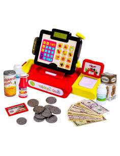 Caja Registradora de Juguete Big Mo's Toys - 27 Piezas con Sonidos y Luces