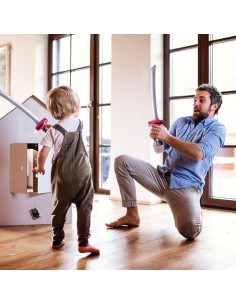 30 Espadas Samurai Inflables Rojas Airsnigi 76.2 cm Juguete 2