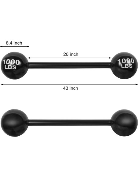 Mancuernas Inflables Gigantes LIYDE - 6 Pcs Decoración Fiesta