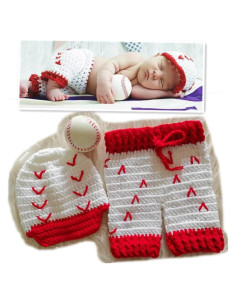 Disfraz de Pelota de Crochet para Bebés 0-3 Meses - Accesorios Fotografía