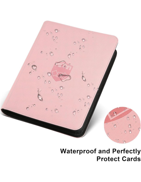 Carpeta de Tarjetas GERMUN 16 Bolsillos Rosa Premium Carpeta de Tarjetas GERMUN 16 Bolsillos Rosa Premium