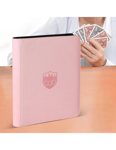 Carpeta de Tarjetas GERMUN 16 Bolsillos Rosa Premium Carpeta de Tarjetas GERMUN 16 Bolsillos Rosa Premium