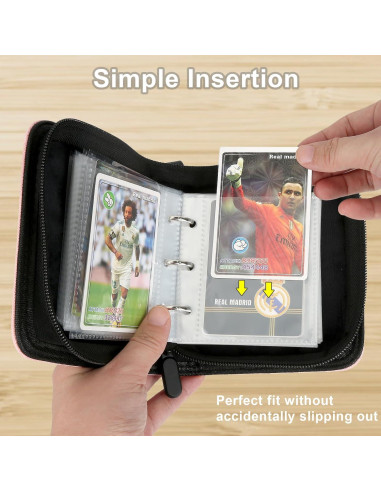 Carpeta de Tarjetas 1 Pocket TRBINDER Azul 80 Bolsillos