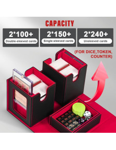 Caja de Deck Kabinka 3 en 1 para Cartas Coleccionables 2