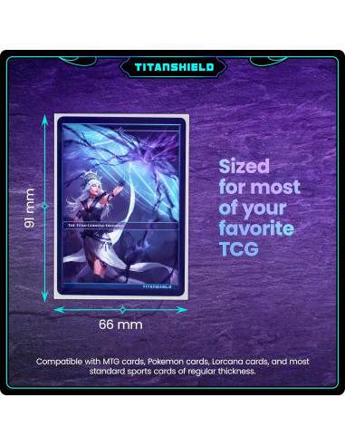 Fundas Protectoras TitanShield 150 Unidades Blanca 6,35x8,89cm