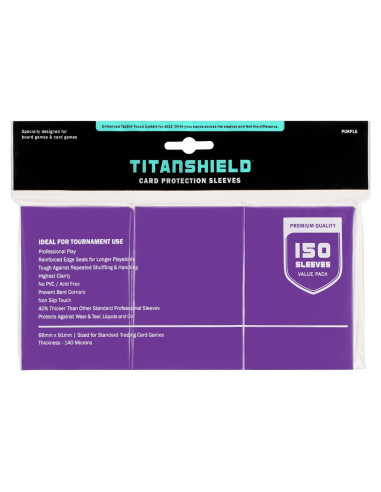 Fundas TitanShield 150 unidades moradas para cartas