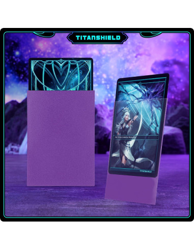 Fundas TitanShield 150 unidades moradas para cartas