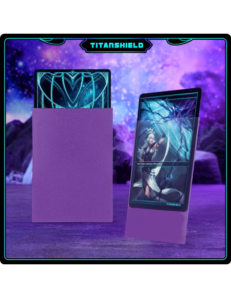 Fundas TitanShield 150 unidades moradas para cartas