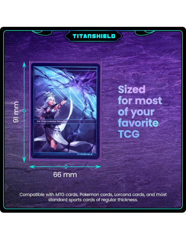 Fundas TitanShield 150 unidades moradas para cartas