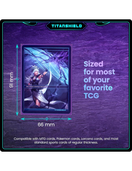 Fundas TitanShield 150 unidades moradas para cartas