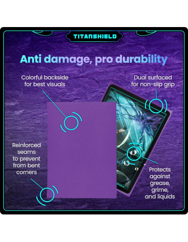 Fundas TitanShield 150 unidades moradas para cartas