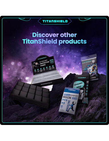 Fundas TitanShield 150 unidades moradas para cartas