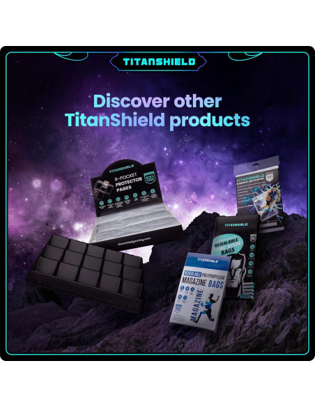Fundas TitanShield 150 unidades moradas para cartas