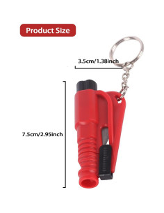 8 Llaveros Rompe Ventanas LittleVoleSherry 3 en 1 Emergencia 2