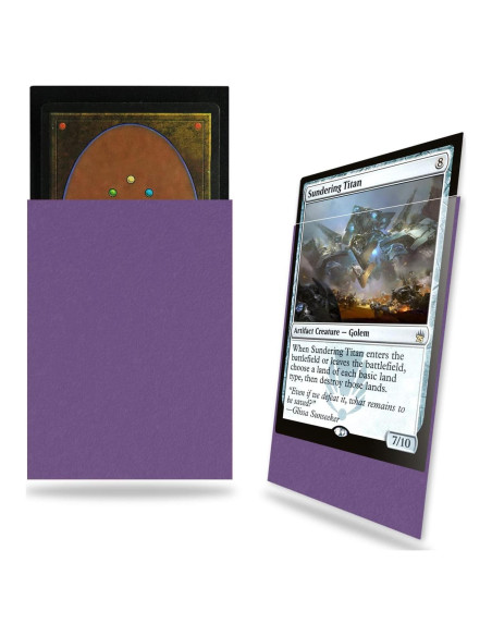 Mangas para Cartas Fabmaker Moradas 200 Piezas 66.5x91mm