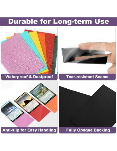 Mangas para Cartas Fabmaker Moradas 200 Piezas 66.5x91mm