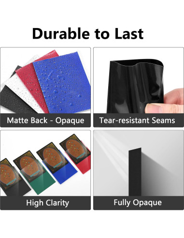 120 Fundas para Cartas Fabmaker 66x91mm Gris Oscuro