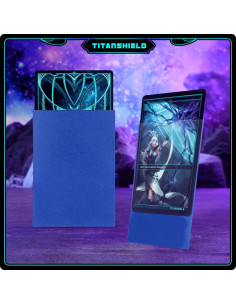 Fundas para Cartas TitanShield 150 Azul 66x91mm 2