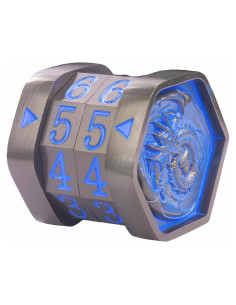 Contador de Vida MTG UONUOT Metal 3.4x3.5cm Negro-Azul