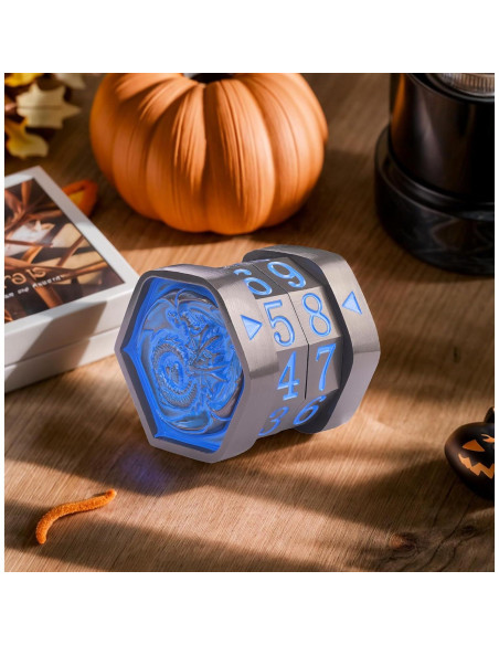 Contador de Vida MTG UONUOT Metal 3.4x3.5cm Negro-Azul