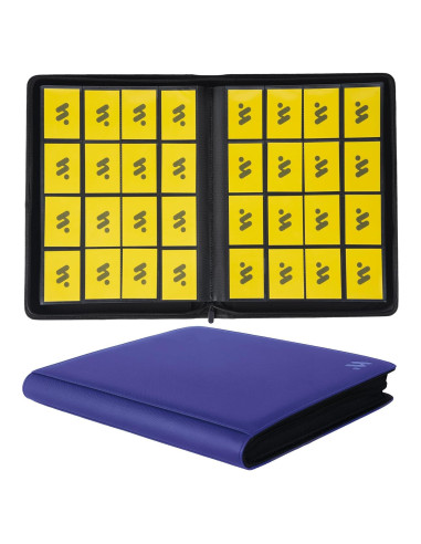 Carpeta de Tarjetas MORABTO 16 Bolsillos Azul 1024 Tarjetas