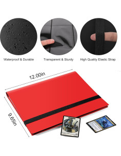 Carpeta de Tarjetas TiopLior 360 Bolsillos Roja 2