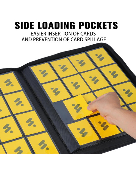 Carpeta de Tarjetas MORABTO 1000+ Pockets Amarillo