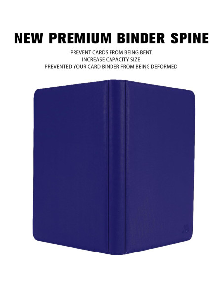 Carpeta de Tarjetas MORABTO 16 Bolsillos Azul 1024 Tarjetas