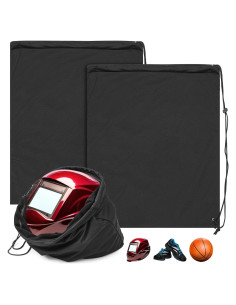 4 Bolsas de Almacenamiento para Casco Yeyeplum Negro