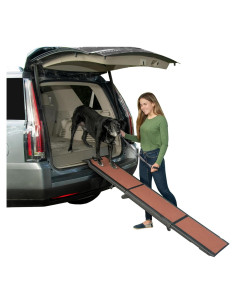 Rampa Plegable para Mascotas Pet Gear Tri-Fold 180cm Chocolate