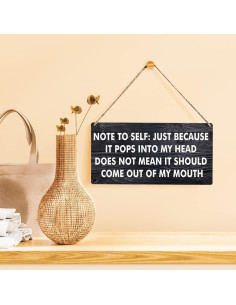 Cartel de Madera Qious 30x15 cm Divertido Sarcástico 2